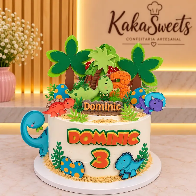 Dinossauros, feito pela Kaka Sweets